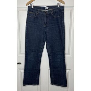 CALVIN KLEIN Jeans Size 10 Women's Straight Leg Dark Blue Cotton Denim Jeans